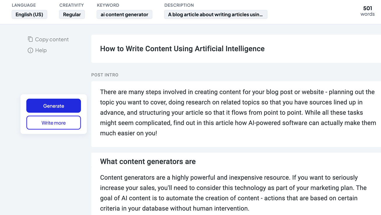 AI Content Generator