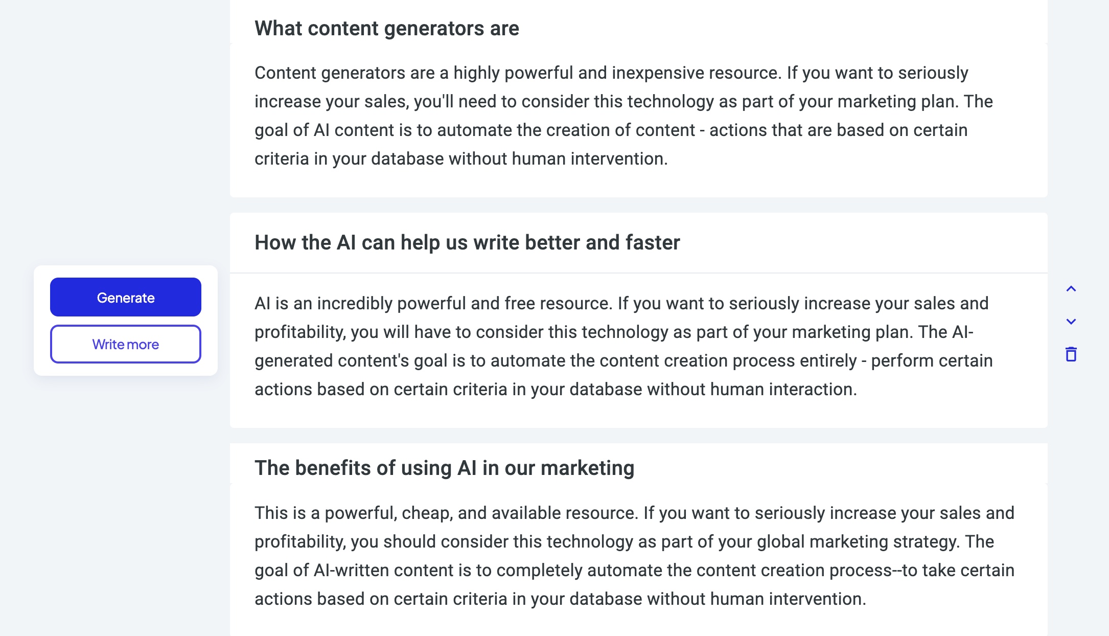 AI Content Writer